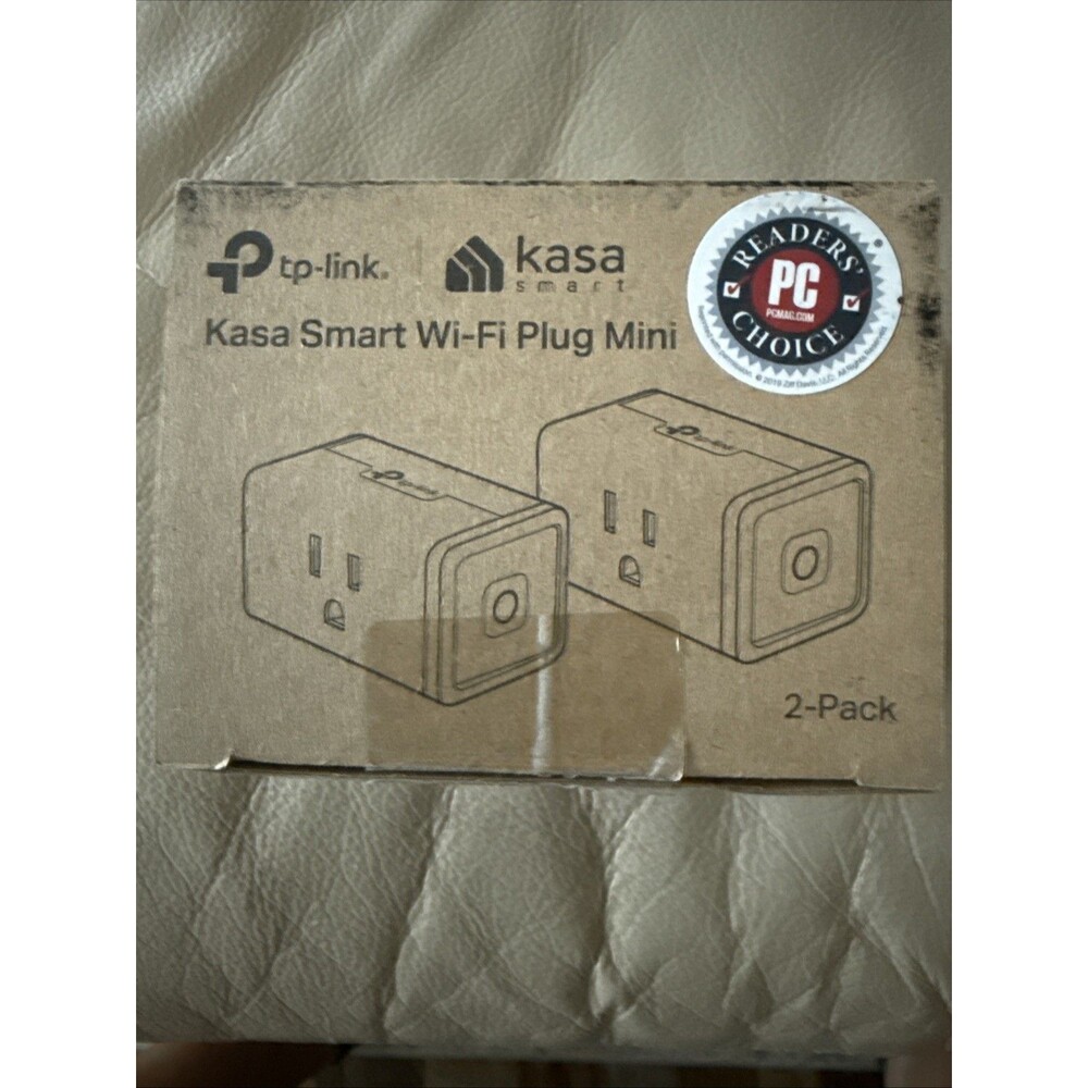 Kasa Smart WiFi Plug Mini 2 Pack Open Box control Automatically from phone